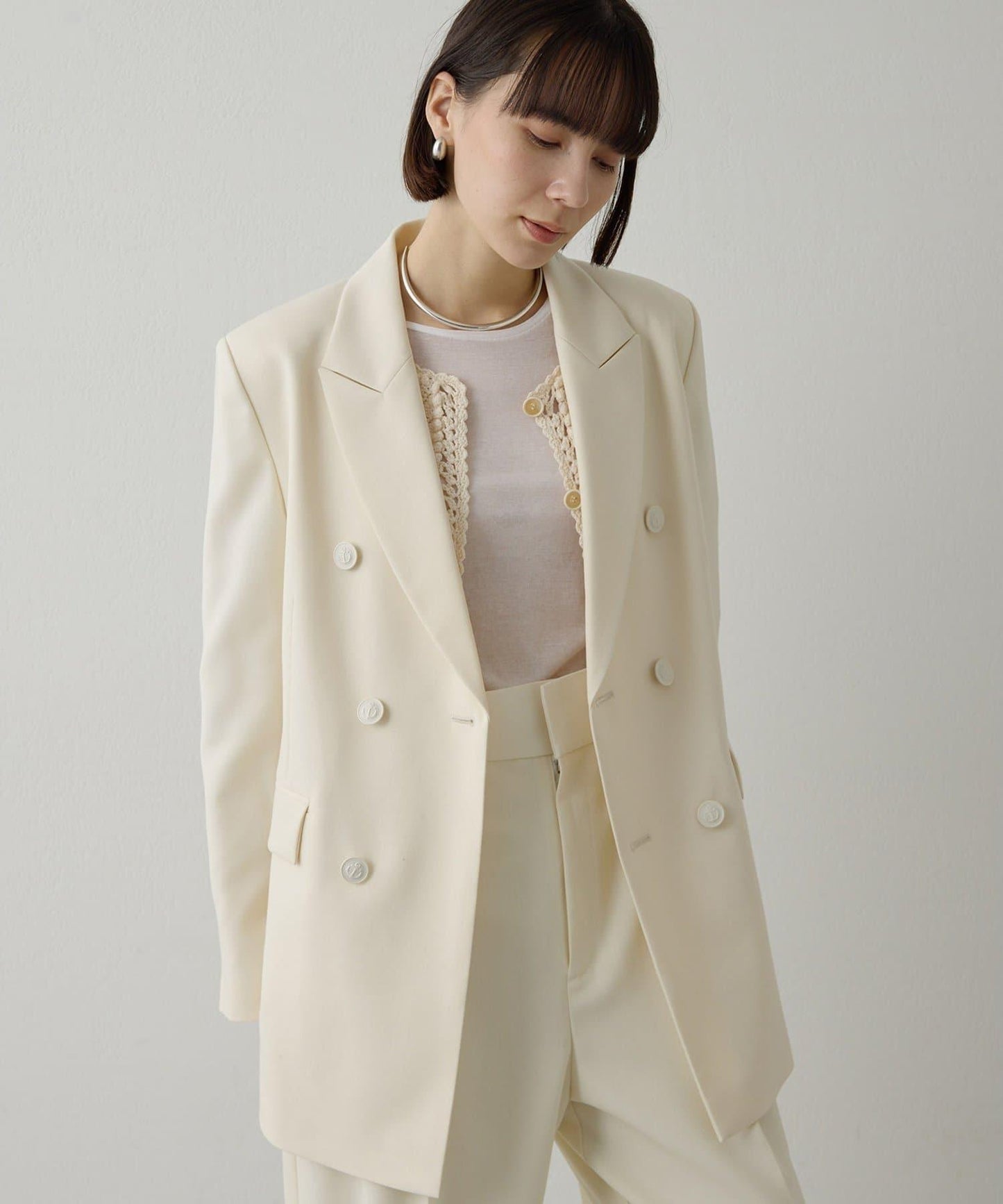 海軍風西裝外套