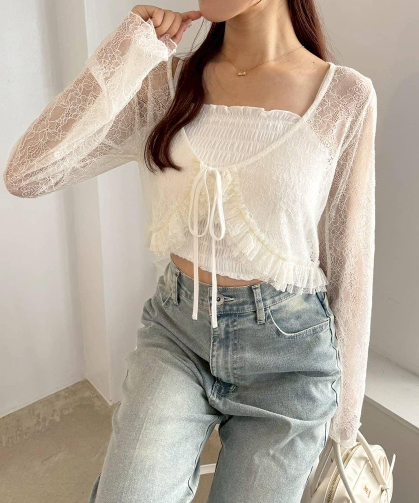 【one after another】蕾絲開衫