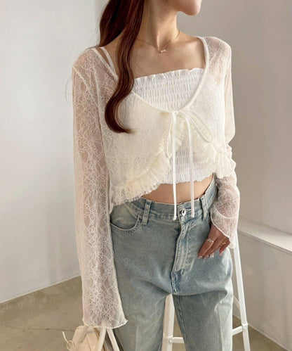 【one after another】蕾絲開衫