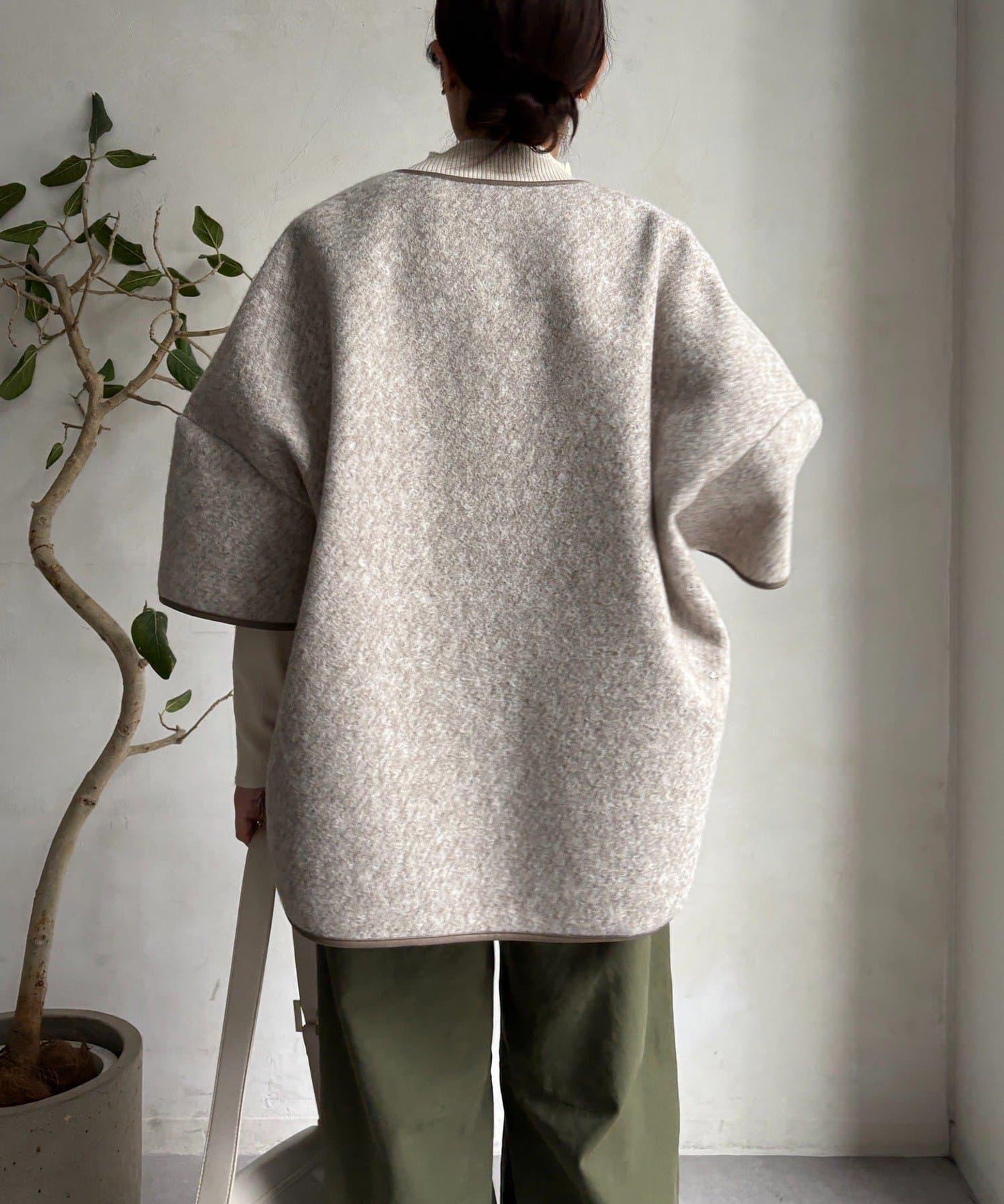 【DouDou】羊毛斗篷風外套