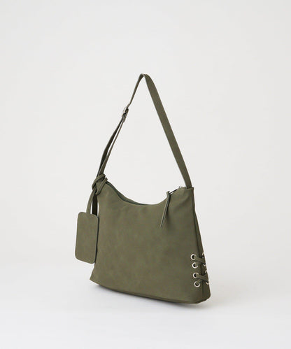 【Kastane】麂皮繫帶包