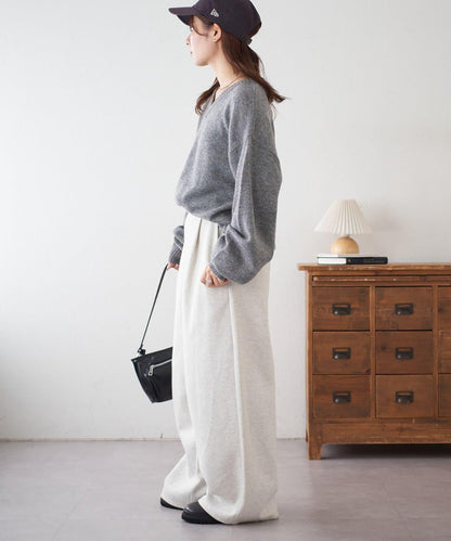 【Discoat】美利奴羊毛V領針織衫