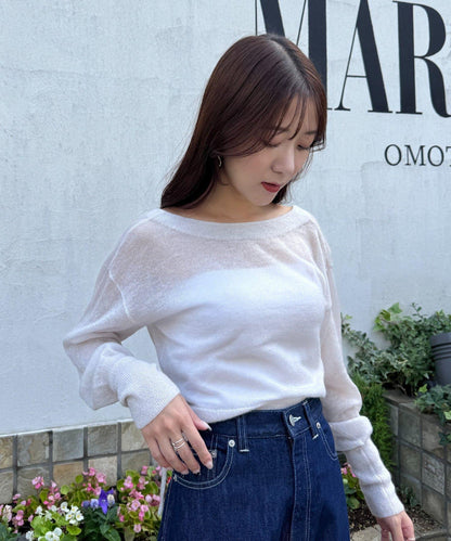 【La boutique BonBon】亮絲馬海毛可前後兩穿針織衫