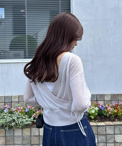 【La boutique BonBon】亮絲馬海毛可前後兩穿針織衫