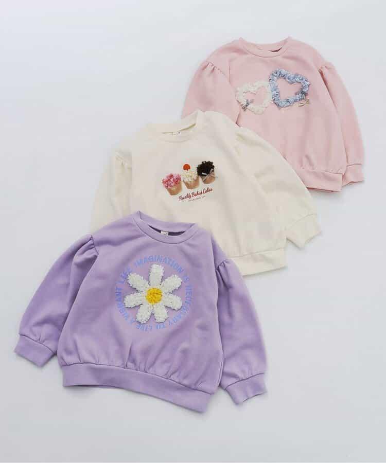 3款GIRLS立體圖案衛衣