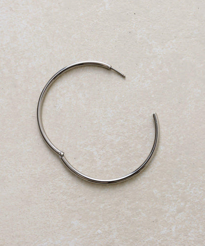 《インフルエンサーuchida企畫》不鏽鋼/44mm圓環耳環