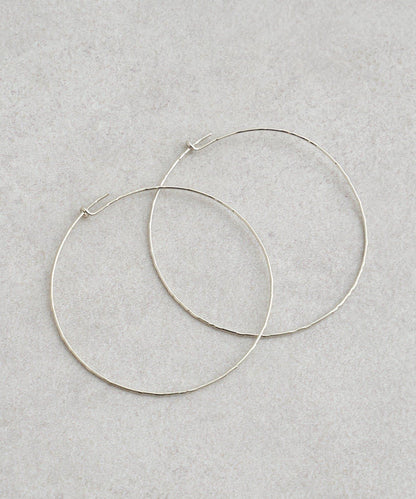 微妙質感圓環耳環