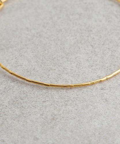 微妙質感圓環耳環