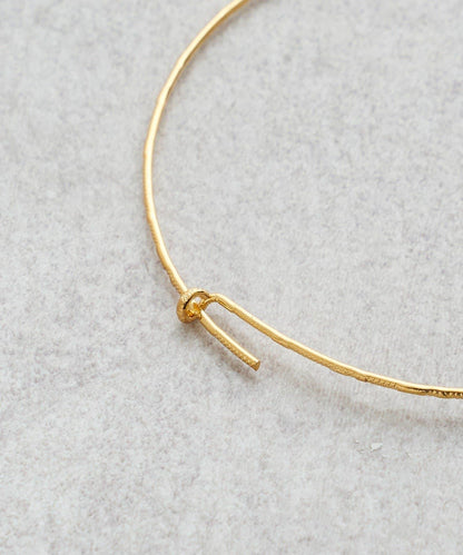 微妙質感圓環耳環