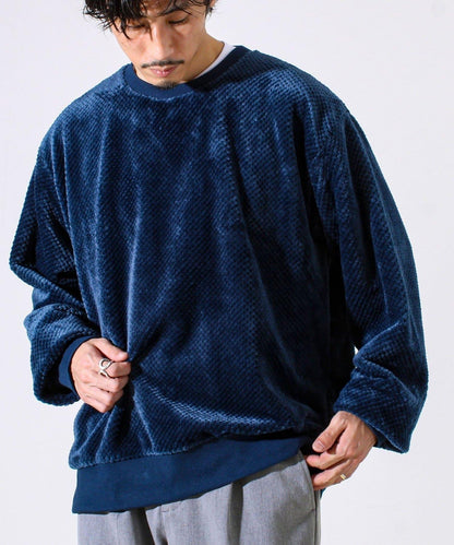 【柔軟溫暖】菠蘿絨圓領衛衣