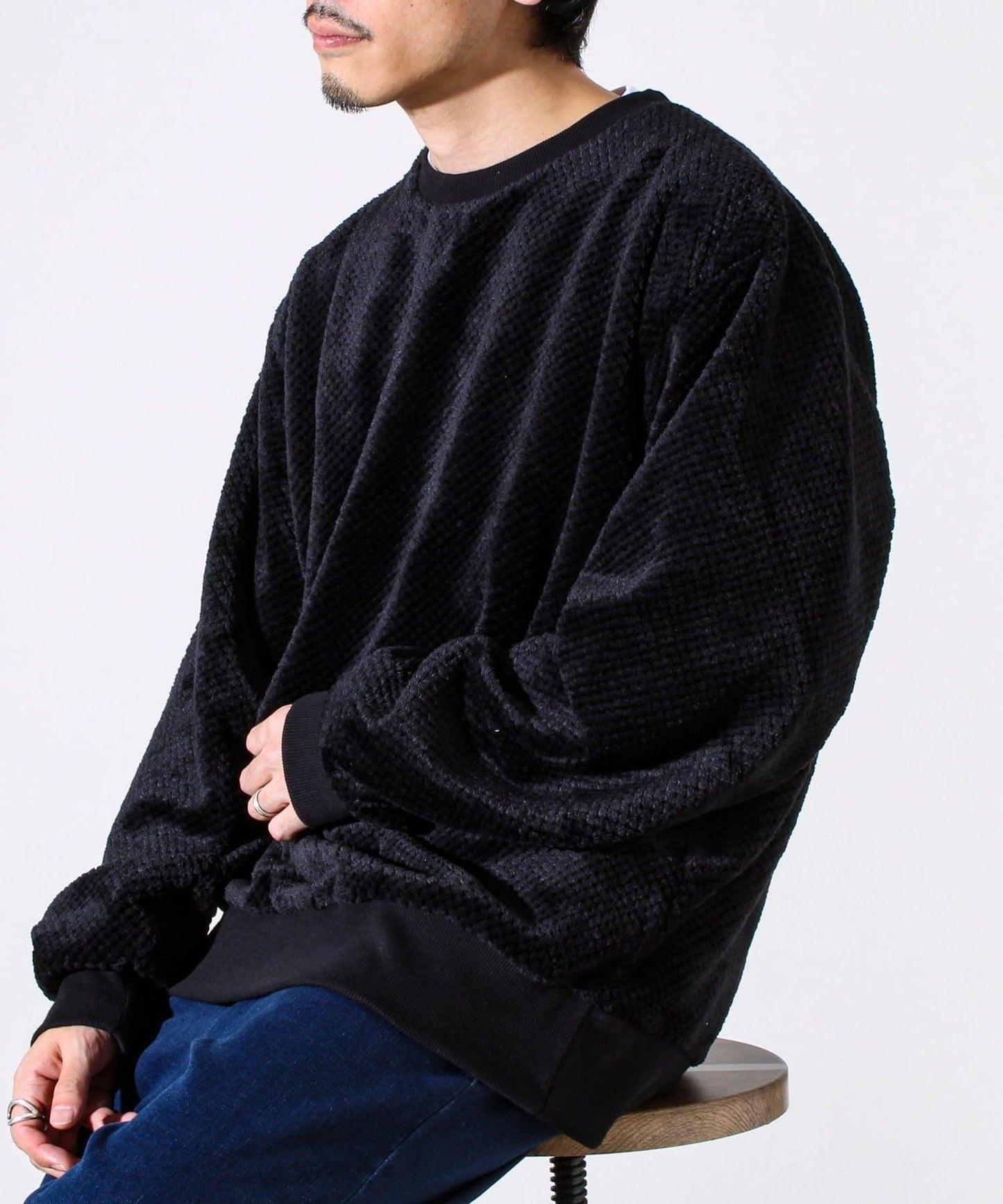 【柔軟溫暖】菠蘿絨圓領衛衣