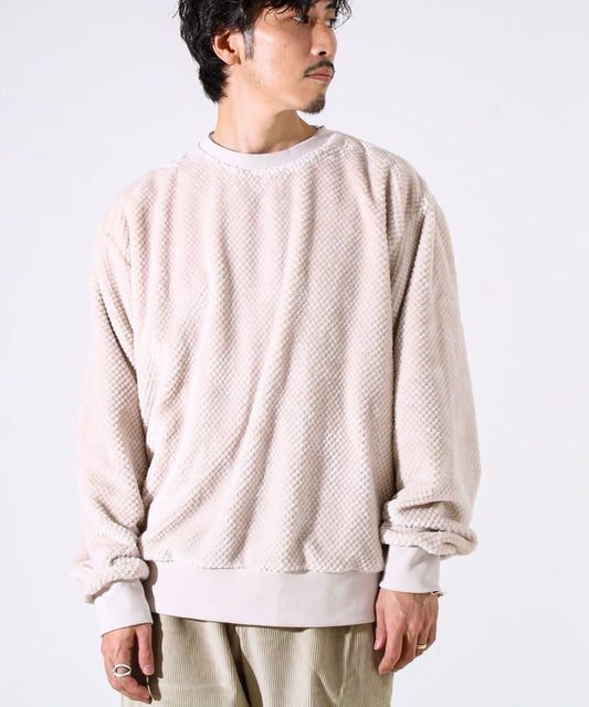 【柔軟溫暖】菠蘿絨圓領衛衣