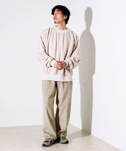 【柔軟溫暖】菠蘿絨圓領衛衣