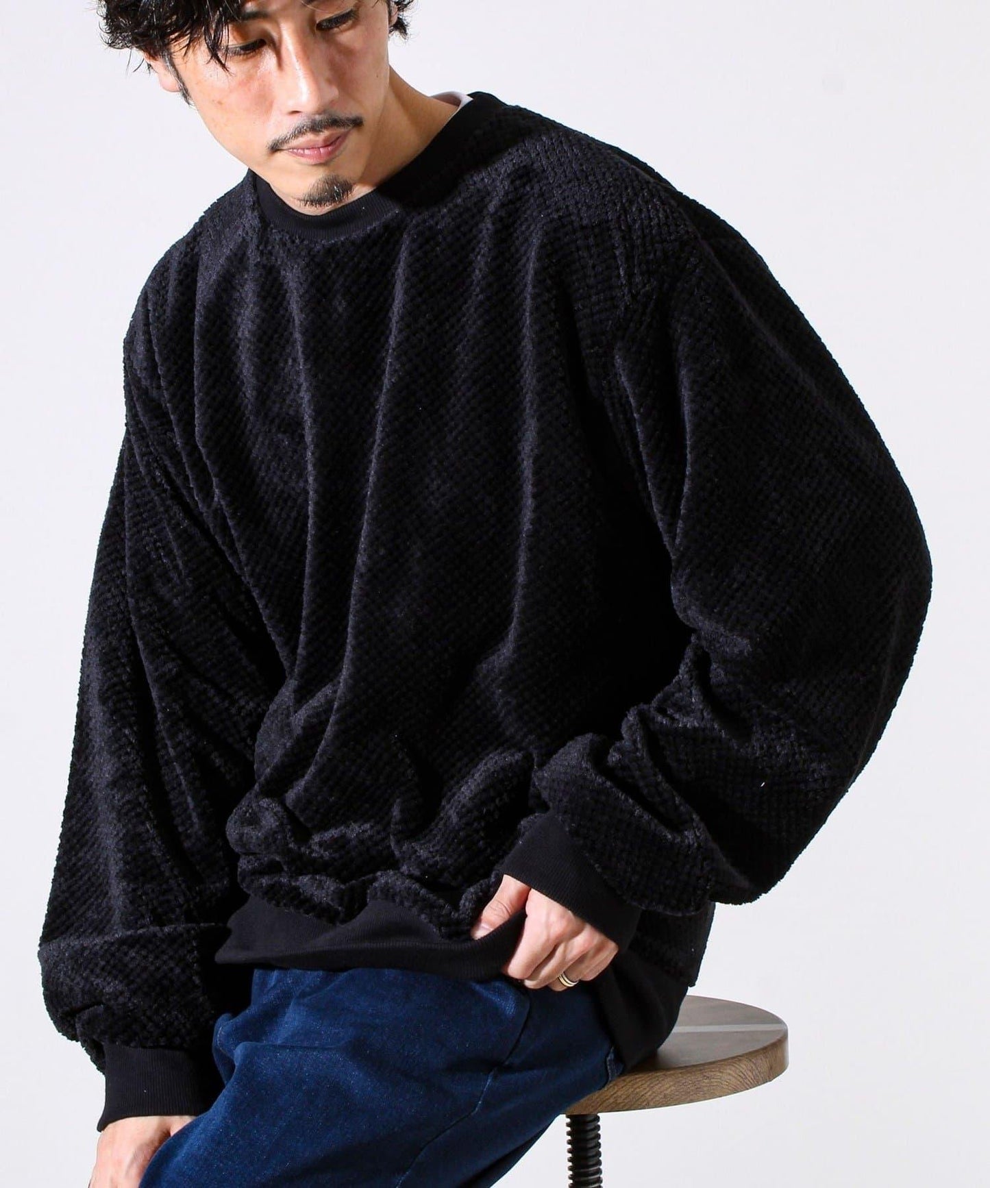 【柔軟溫暖】菠蘿絨圓領衛衣