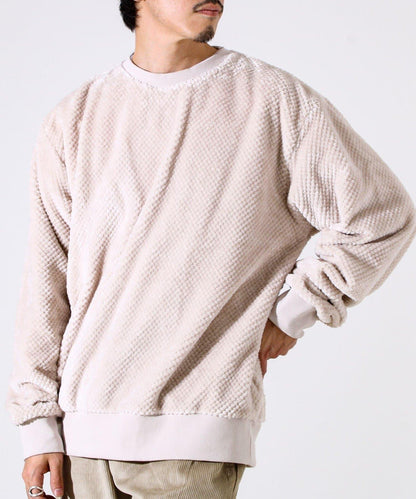 【柔軟溫暖】菠蘿絨圓領衛衣