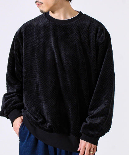 【柔軟溫暖】菠蘿絨圓領衛衣