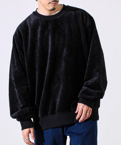 【柔軟溫暖】菠蘿絨圓領衛衣