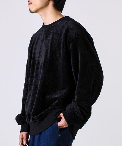 【柔軟溫暖】菠蘿絨圓領衛衣