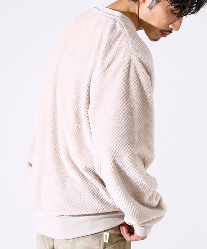 【柔軟溫暖】菠蘿絨圓領衛衣