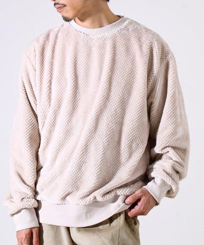 【柔軟溫暖】菠蘿絨圓領衛衣