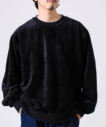 【柔軟溫暖】菠蘿絨圓領衛衣