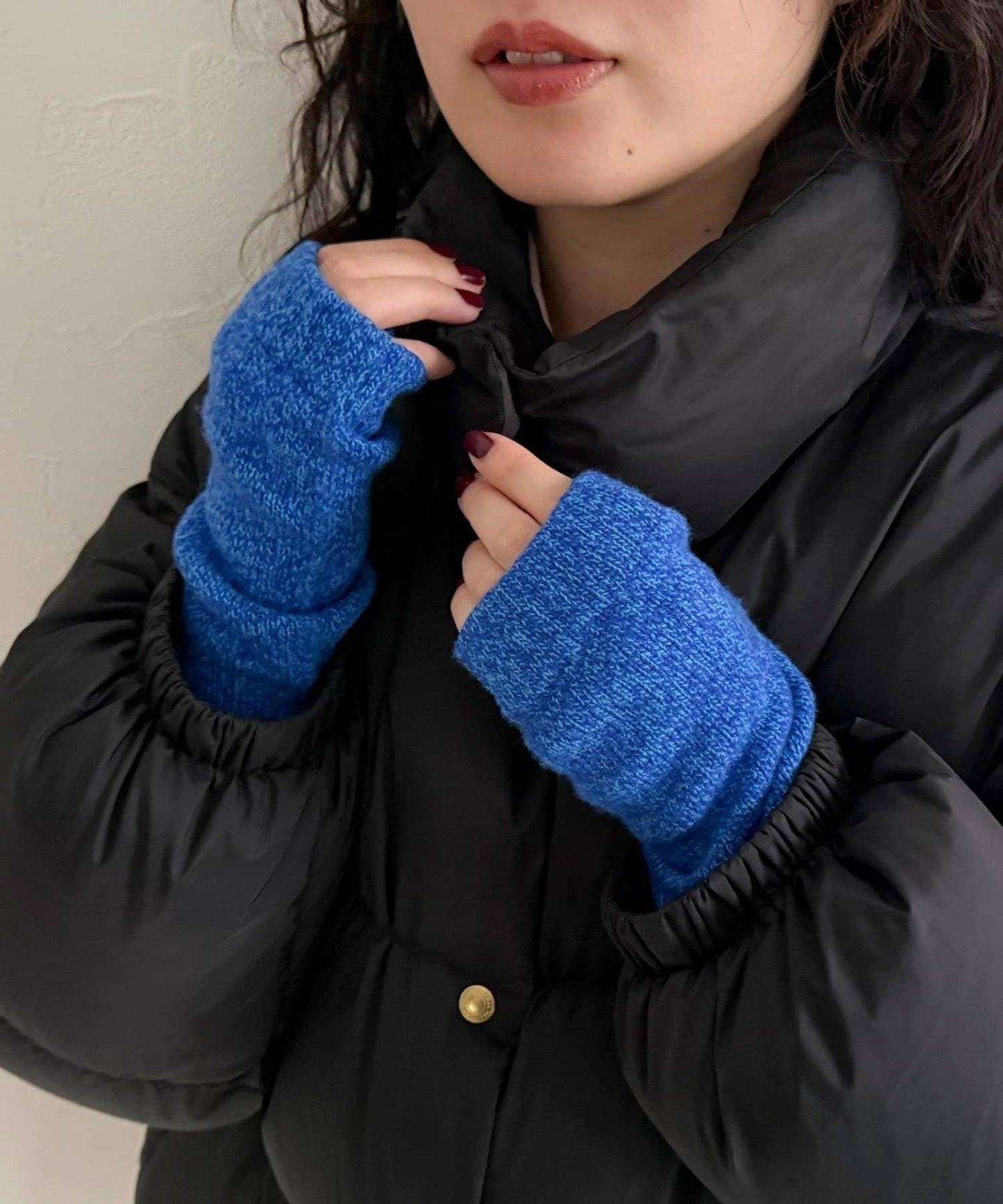 【COSY/コージー】羊毛露指手套