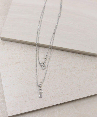 閃亮鏈條掛鉤長款項鍊