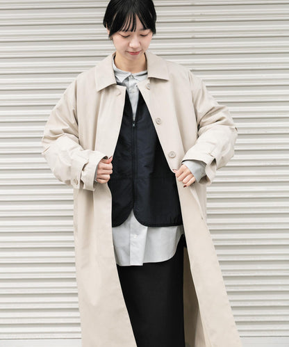 T/C斜紋單排扣大衣