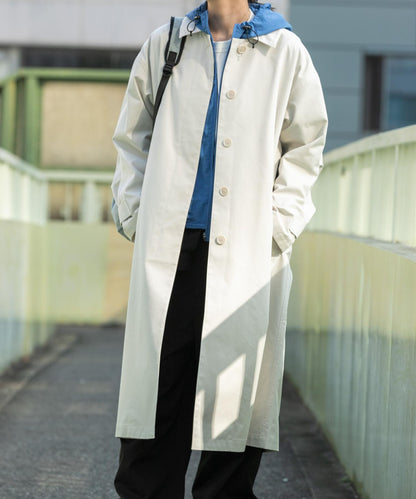 T/C斜紋單排扣大衣