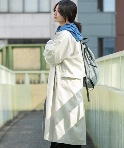 T/C斜紋單排扣大衣