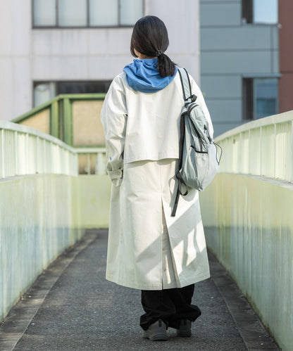 T/C斜紋單排扣大衣