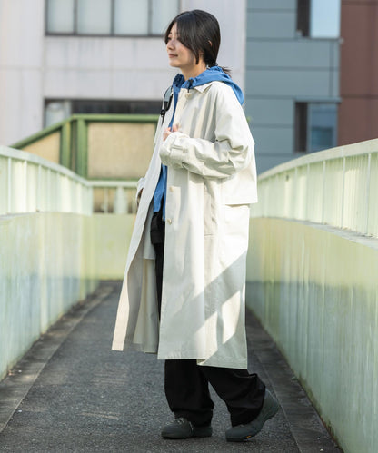 T/C斜紋單排扣大衣