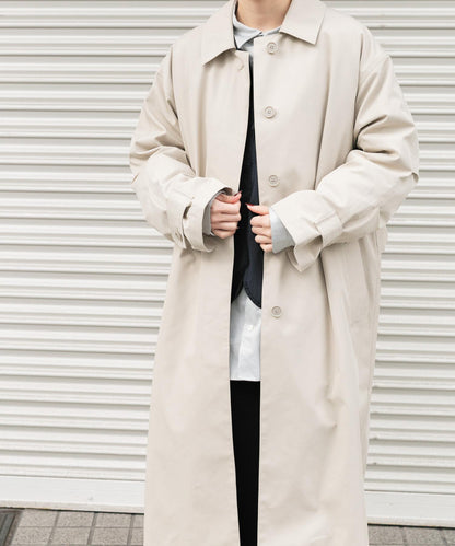 T/C斜紋單排扣大衣