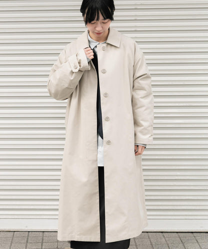 T/C斜紋單排扣大衣