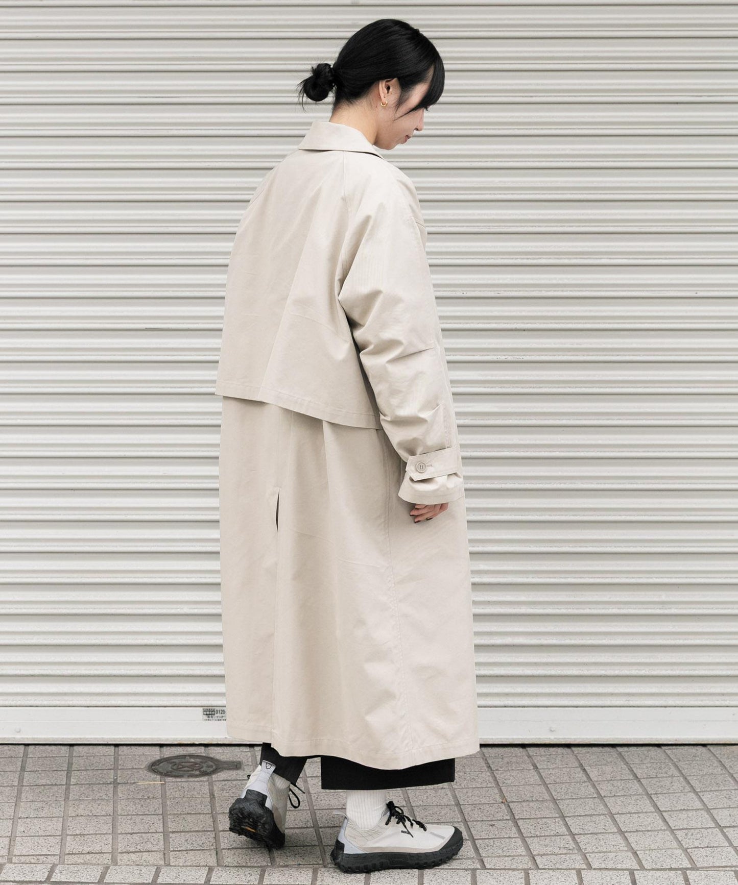 T/C斜紋單排扣大衣