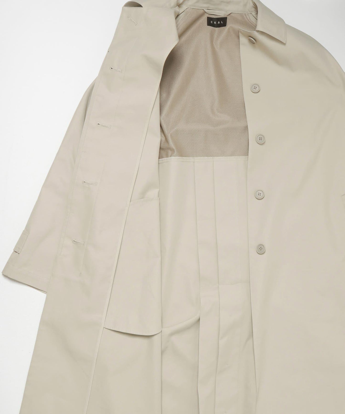 T/C斜紋單排扣大衣