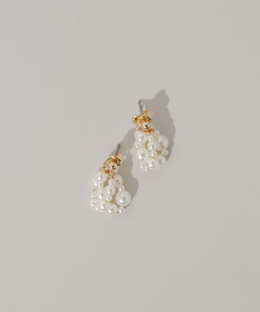 隨機珍珠層疊耳環