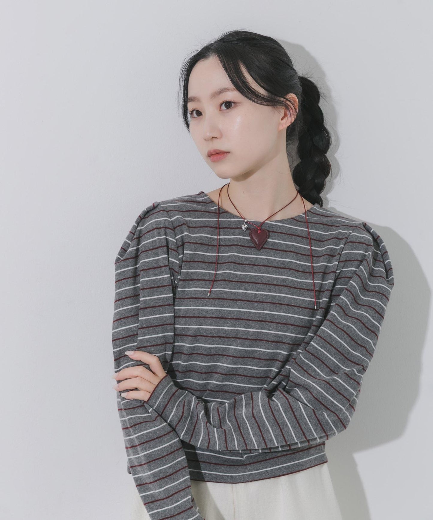 愛心彩色繩項鍊