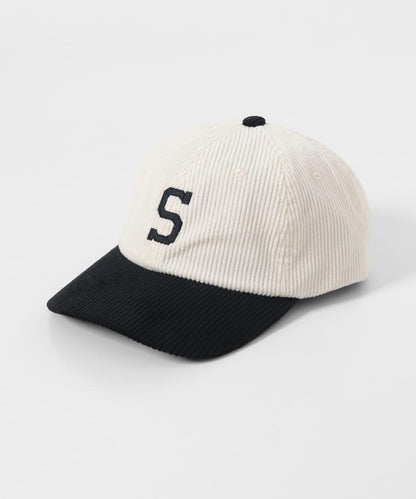 燈芯絨刺繡棒球帽