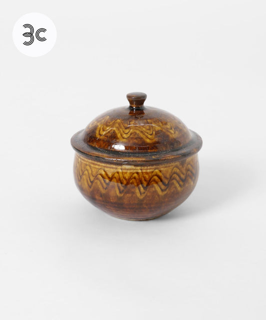 小代燒井上尚之 帶蓋中號容器