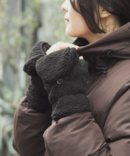 羊羔絨連指手套