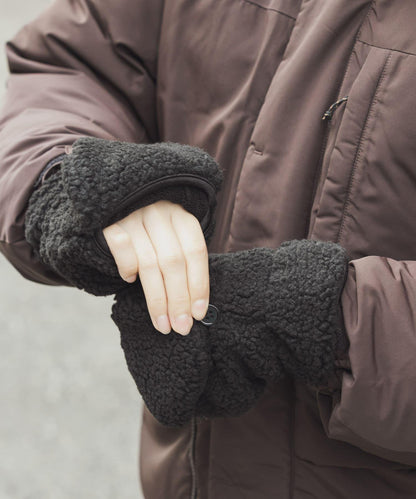 羊羔絨連指手套