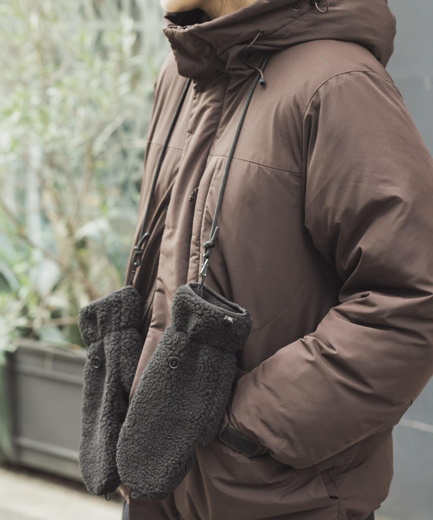 羊羔絨連指手套