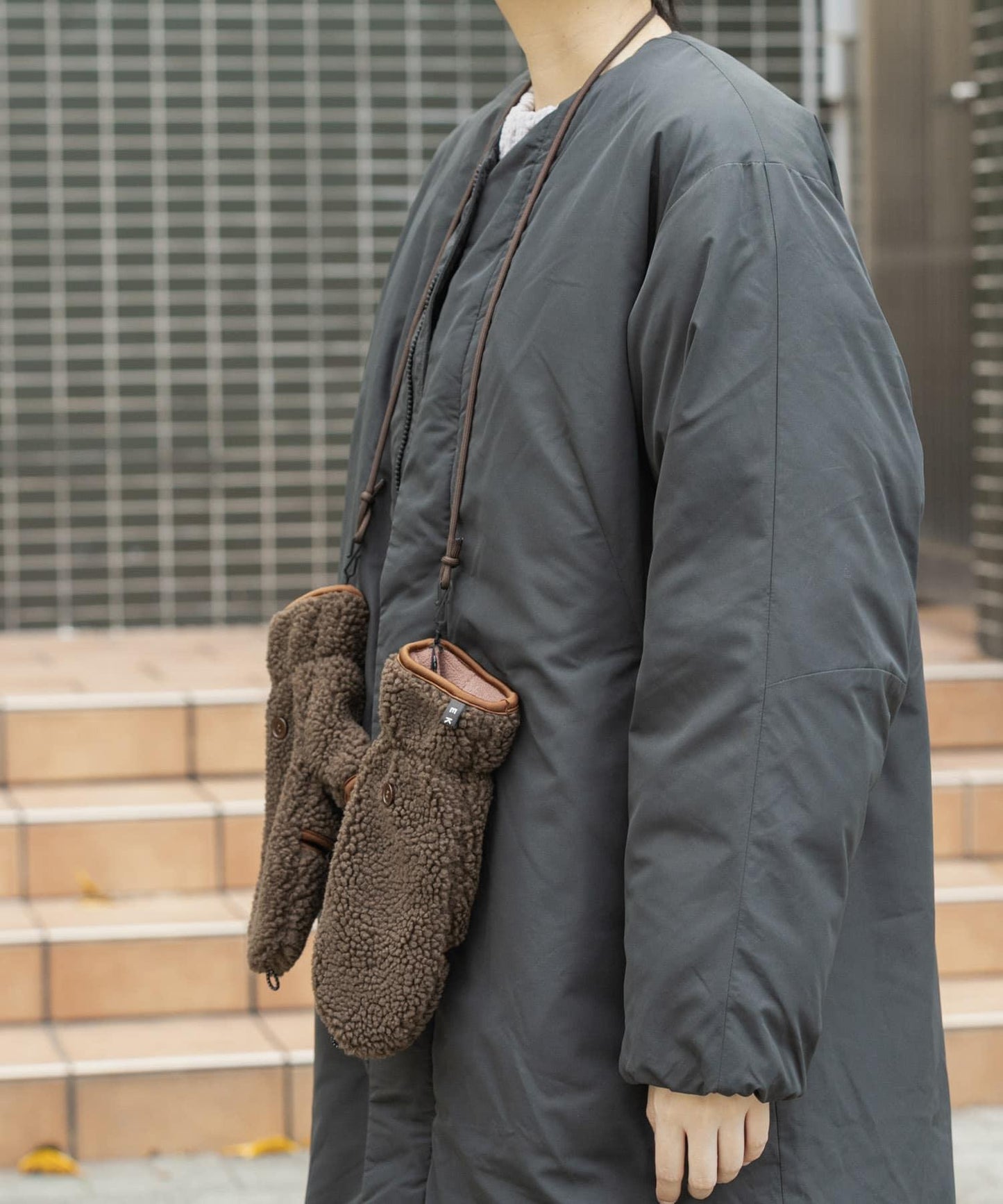 羊羔絨連指手套