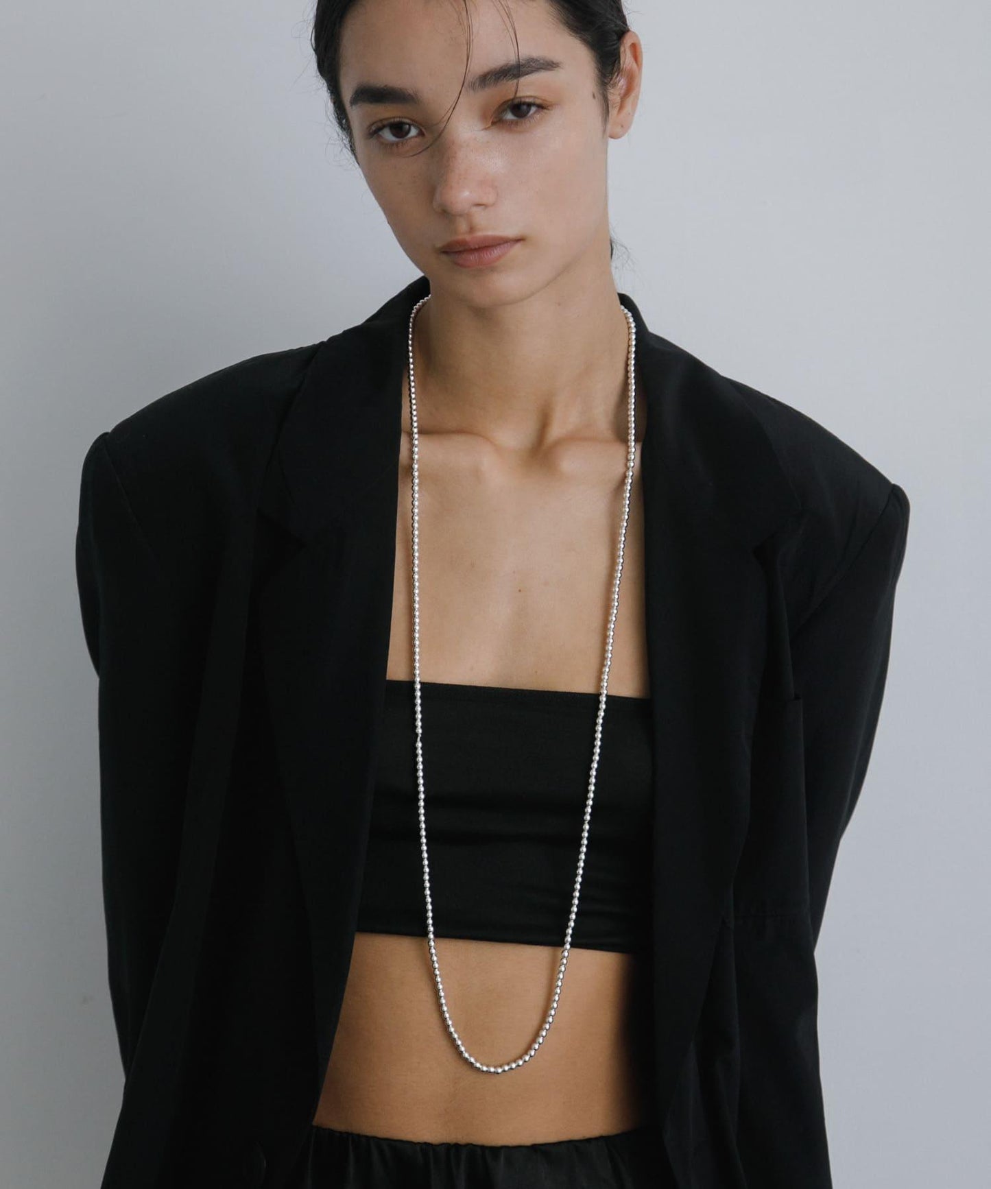 decor『デコール』 HEMATITE 4MMBALL NECKLACE 項鍊