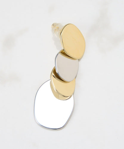 橢圓形組合耳環