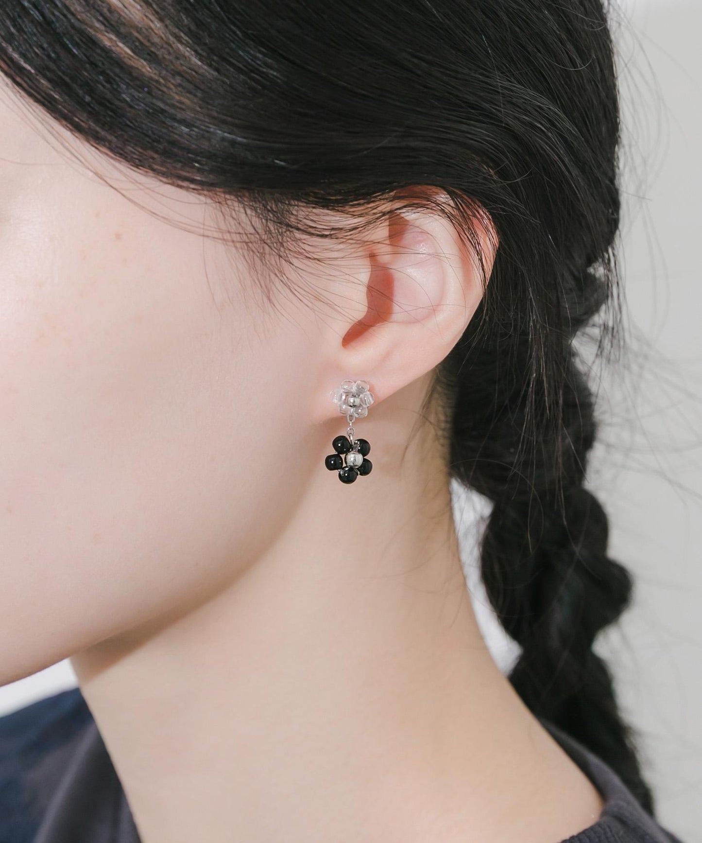 花朵珠飾耳環