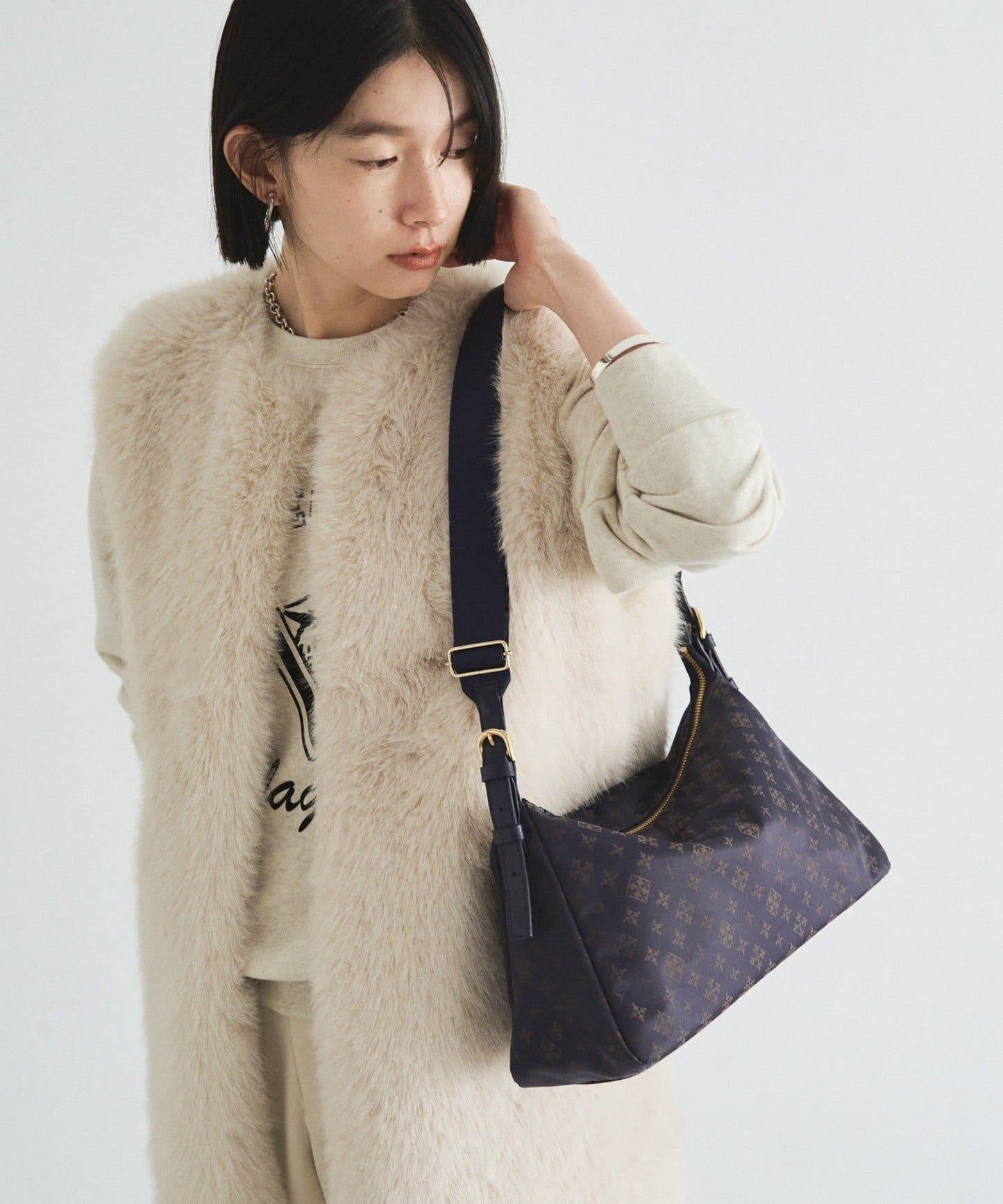 尼龍提花兩用單肩包