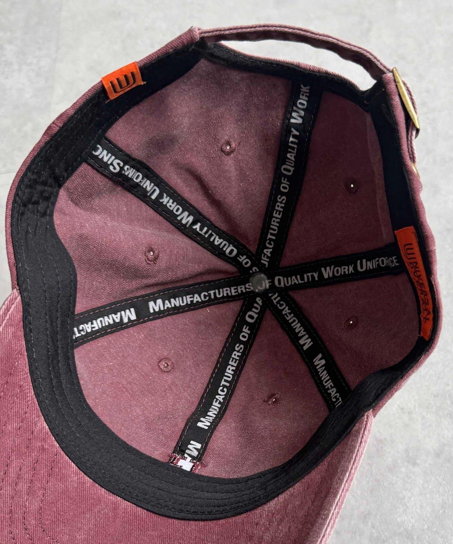 【UNIVERSAL OVERALL】水洗標誌棒球帽