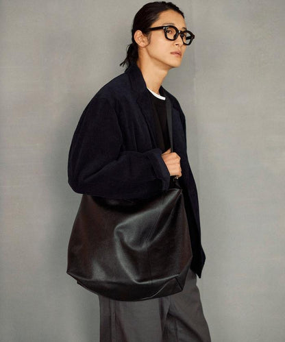 2WAY Leather Messenger Bag 牛皮 防潑水 郵差包